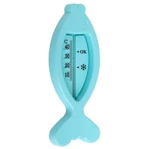 Termometru Baie Pestisor Plastic Turcoaz 15.5cm