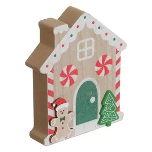 Decoratiune de Craciun Casa Turta Dulce din Lemn 11cm