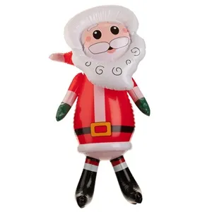 Figurina gonflabilă Mos Craciun pentru decorarea de Crăciun
