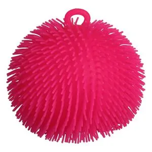 Minge Anti-Stres Fluffy Fucsia cu Perche