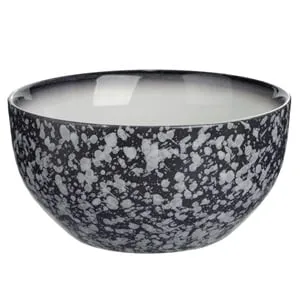 Bol Ceramic Negru Stone Effect 650ml