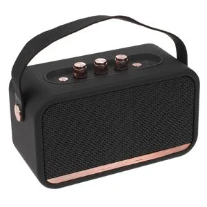Boxa portabila Bluetooth, Design Retro, 30W, Negru, IP67