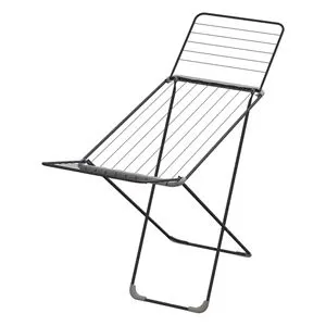 Uscător de rufe metalic pliabil, gri, 180x55x92 cm