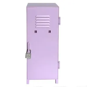 Dulapior Mini cu Lacat, Plastic, Lila, 10,5x10x26 cm