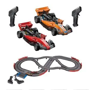 Pista de curse Formula 1 cu 2 mașini și telecomenzi, 120x100x12 cm