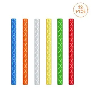 Decoratiuni reflectorizante pentru spite biciclete, multicolor
