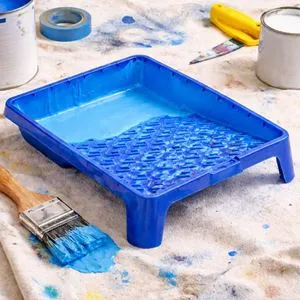 Tava de vopsit albastra, 22x29x6 cm, plastic