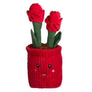 Ghiveci cu Trandafiri Rosii din Plus, Ø12x27cm