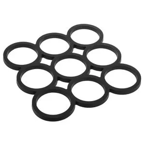 Suport Silicon pentru Vase de Gatit cu Model Cercuri 15x15cm