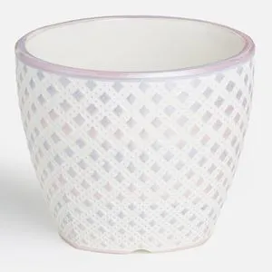 Mască pentru ghiveci de ceramică mov lila 10x8 cm