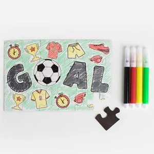 Set Puzzle și Colorează Fotbal Magnetic - 24 Piese