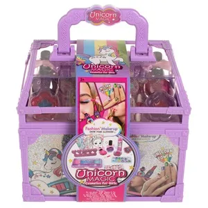 Set Valiză Jucărie Lila cu Cosmetice și Activități Creative