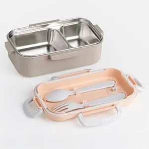 Caserola Termica din Inox cu Furculita & Lingura