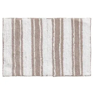 Covoras Baie Bej cu Dungi Albe 60x40cm