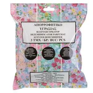 Dezumidificator Pasiv cu Aromă de Gardenie și Flori, Set 3 buc