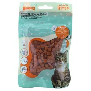 Gustări cu Somon pentru Pisici, 60g