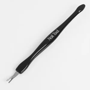 Instrument pentru cuticule cu varf din otel inoxidabil, Negru, 11,5 cm