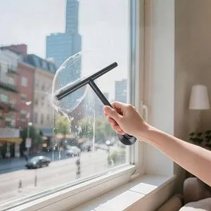 Racletă pentru geamuri cu ventuză, 22 cm