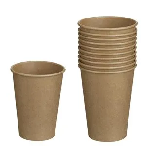 Pahare de Carton Kraft 270ml Set de 10 buc