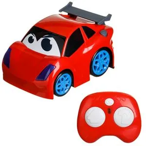Masina de curse cu telecomanda pentru prescolari, rosie