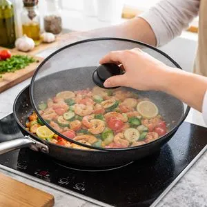 Sită antistropire rotundă, Ø29 cm, neagră, plasă metalică