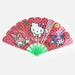 Evantai din Plastic Roz Hello Kitty & Friends 24cm