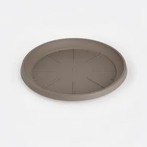 Farfurie Rotunde pentru Ghiveci de Flori din Plastic Mocca
