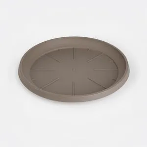 Farfurie Rotunde pentru Ghiveci din Plastic Culoare Mocă