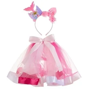 Set Deghizare Printesă Unicorn și Sirena Roz