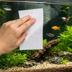 Servetele pentru curatarea acvariului, 10 buc, 10x14 cm, alb