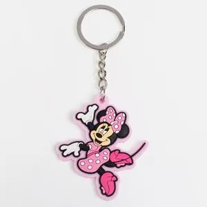 Breloc Minnie Mouse, 6 cm, Roz