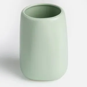 Suport Ceramic Verde Menta pentru Periute de Dinti