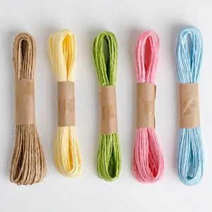 Sfoară din hârtie, Set 5 bucăți, 10 m, Multicolor