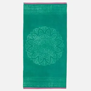 Prosop de Plajă Bumbac Turcoaz Mandala 150x75cm