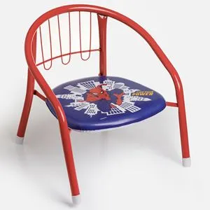 Scaun metalic pentru copii cu design Spiderman, 36x35x36cm, roșu