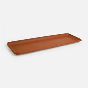 Jardiniere dreptunghiulare din plastic teracota pentru balcon și grădină