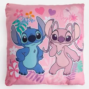 Pernă decorativă pentru copii, 30x30cm, cu imprimeu Stitch