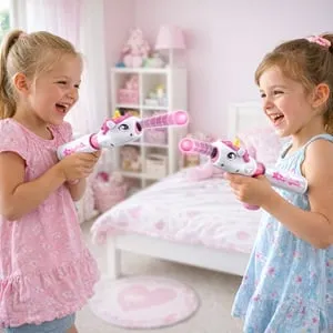 Pistol Lansator Unicorn cu 6 Bile din Spuma pentru Copii