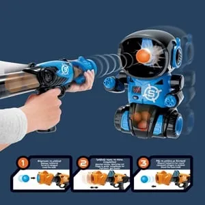 Robot Popper Gun cu Efecte Sonore și Luminoase