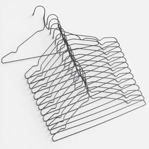 Set Umerase Metalice cu Invelis PVC pentru Organizarea Garderoabelor