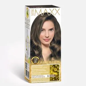 Vopsea de păr permanentă, Nuanța 7.0 Blond, cu ulei de măsline și keratina, 50 ml