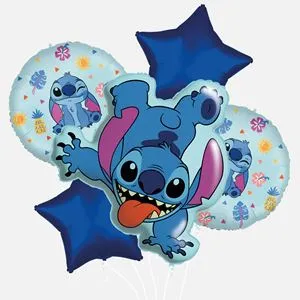 Set Baloane Folie Stitch 5 Bucati pentru Petrecere si Decoratiuni