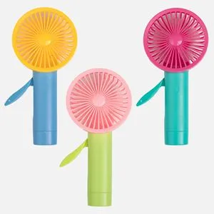 Ventilator de mână pliabil 19 cm multicolor pentru vară