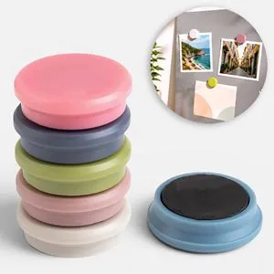 Set magneti rotunzi pastel pentru tablă, diametru 2,5 cm, plastic