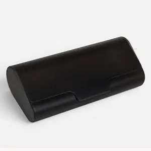 Toc pentru Ochelari, Dreptunghiular, Transparent Negru, Capac Rabatabil