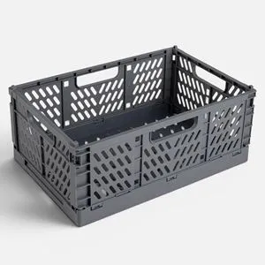 Ladita pliabila din plastic gri, 6.5L
