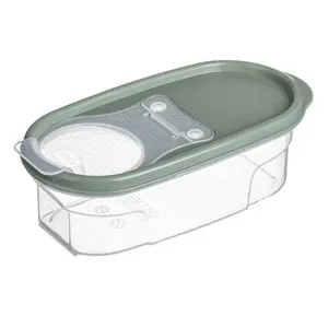 Recipient Depozitare Cereale cu Capac Verde Menta 0.6L