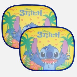 Parasolar auto cu model Stitch, 2 buc, 44x36 cm, galben