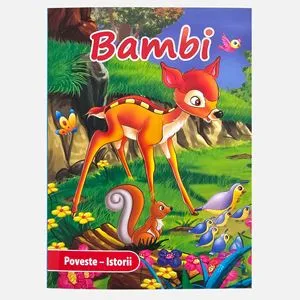 Carte cu Glitter, Bambi, 12x16cm, 24 File