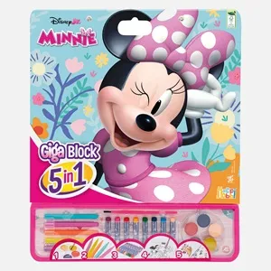 Set de colorat 5 in 1 cu bloc mare de desen si accesorii creative